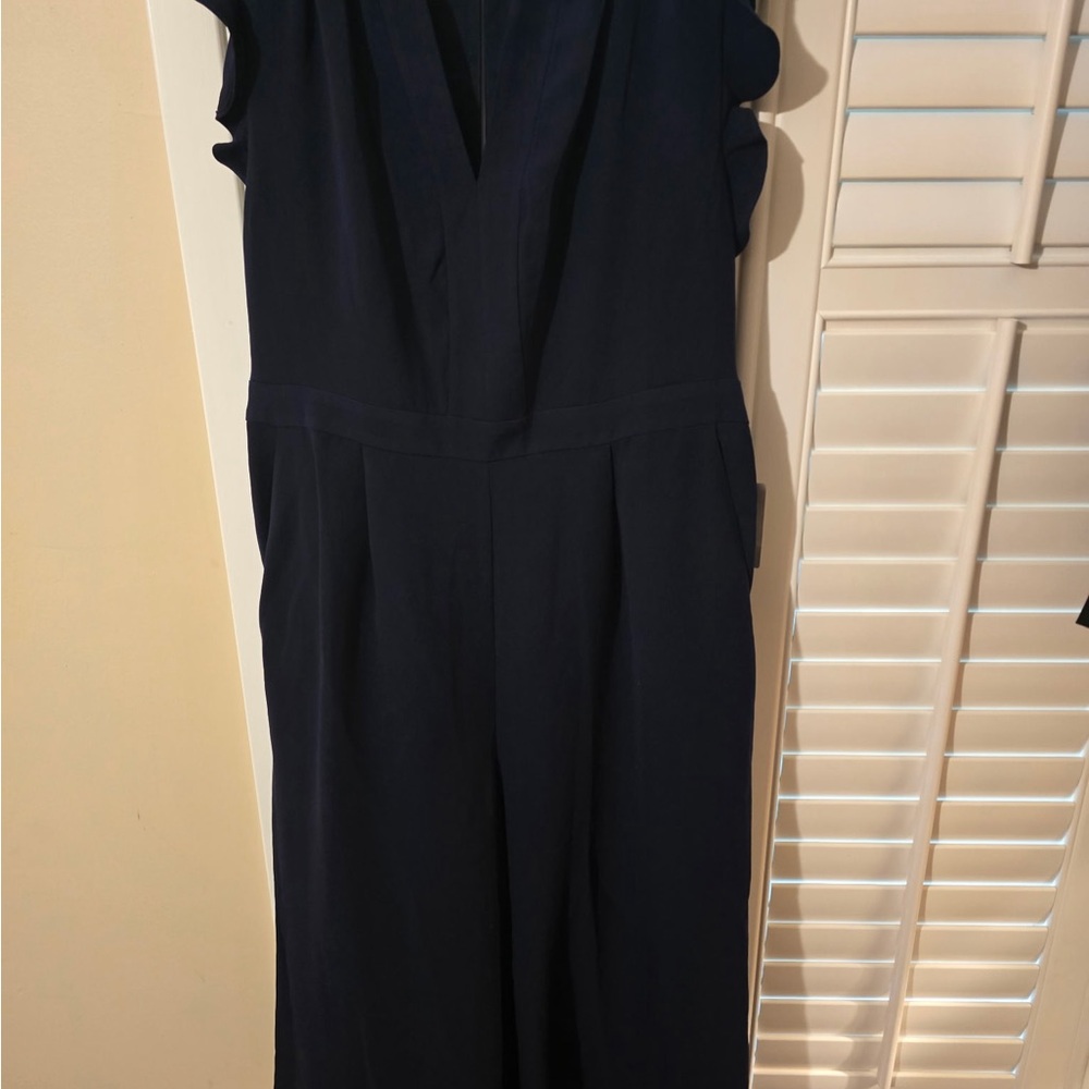 Vince Camuto Navy Midi Dress